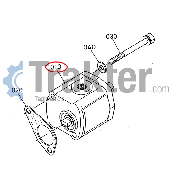 HYDRAULIC PUMP ORIGINAL KUBOTA 6798036100