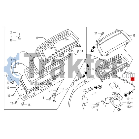 Hand Throttle Cable Iseki TA-Types, 5035, 5040, - TP11942