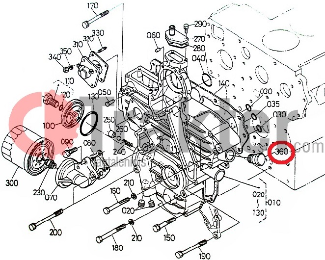 CAP OIL ENGINE ORIGINAL KUBOTA 1557133140 1J86033140