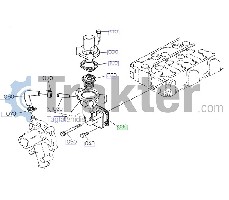 TERMOSTATO BASE FLANGA ORIGINAL KUBOTA 16264-72920 16241-72920 16299-72920