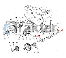 OIL PUMP CYCLES CHOCK ORIGINAL KUBOTA 15221-33631