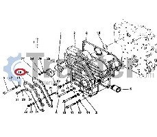 FLANGE ACQUA COPERCHIO SPECCHIO ANTERIORE ORIGINAL KUBOTA 15221-73910 15221-73914