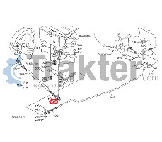 TESTA DEL TIRANTE SINISTRA VOLANTE BI-SPEED ORIGINAL KUBOTA 34550-15590