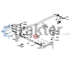 ROD TIE END LEFT ORIGINAL KUBOTA 37410-56530
