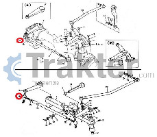 TESTA DEL TIRANTE DESTRA ORIGINAL KUBOTA 67121-56530 67950-56530