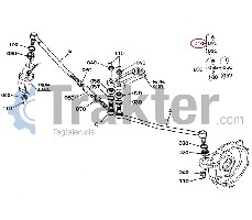 SPURSTANGENKOPF STANGE LINKS ORIGINAL KUBOTA t4140-13700 t1060-13700