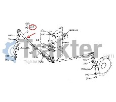 TESTA DEL TIRANTE DESTRA ORIGINAL KUBOTA 34070-13740