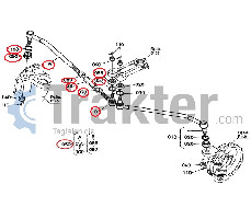 TESTA DEL TIRANTE TRAINO DESTRA ORIGINAL KUBOTA T1030-13740