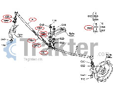 ΑΚΡΟΜΠΑΡΟ ΜΠΑΡΑ ΡΥΘΜΙΖΟΜΕΝΗ ΔΕΞΙΑ ORIGINAL KUBOTA T1040-13740