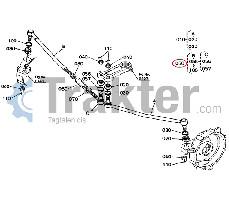 TERMINAL DE BARRA DERECHA KUBOTA ORIGINAL T4140-13740 T1060-13740