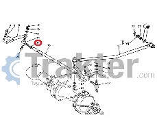 SPURSTANGENKOPF SCHRAUBENMUTTER LINKS ORIGINAL KUBOTA 02172-50120