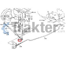 SPURSTANGENKOPF MUTTER LINKS ORIGINAL KUBOTA 34550-15592