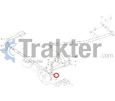 TESTA DEL TIRANTE SINISTRA ORIGINAL KUBOTA 66711-56550 66591-56840