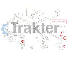 TESTA DEL TIRANTE VOLANTE DESTRA 34670-44780 38440-44780 OEM