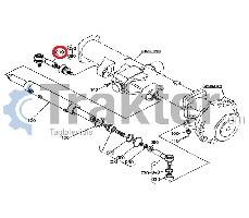 SET VOLANTE TESTA DI TIRANTE ORIGINAL KUBOTA 34550-13700