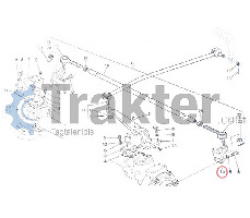 ROD TIE END LEFT ORIGINAL KUBOTA 37650-43940