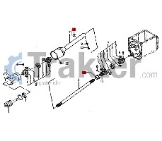 ALBERO 4X4 SCANALATURA ORIGINAL ISEKI 1600-431-002-00