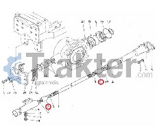 ALBERO 4X4 SCANALATURA ORIGINAL KUBOTA 37650-44520 37650-44522