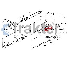 ALBERO 4X4 BUSSOLA POSTERIORE ORIGINAL KUBOTA t1420-14680 53582-53520