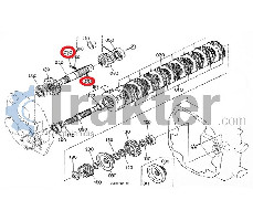 DIFFERENTIAL GETRIEBEWELLE 4X4 KUGEL ORIGINAL KUBOTA 07715-00401