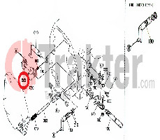ALBERO DI SELEZIONE CLIP ORIGINAL KUBOTA 34070-15310