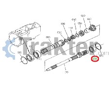 KUGELLAGER ANTRIEBSWELLE ORIGINAL KUBOTA 64441-22170 34070-22260 08101-06305
