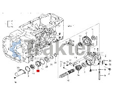 METAL PTO SHAFT SPACER ORIGINAL ISEKI 1560-273-003-00