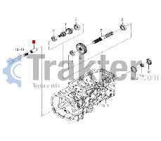 ALBERO PTO GIUNTO SCANALATURA ORIGINAL ISEKI 1560-220-004-10