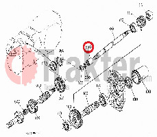ALBERO PTO GIUNTO SCANALATURA ORIGINAL KUBOTA 37410-14610