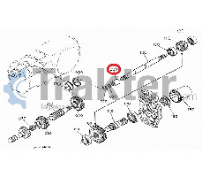 ALBERO PTO GIUNTO SCANALATURA ORIGINAL KUBOTA 37410-14610