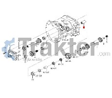 ALBERO CAMBIO GIUNTO SCANALATURA ORIGINAL ISEKI 1560-220-004-10