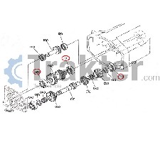 ALBERO CAMBIO CUSCINETTO 64441-22170 34070-22260 08101-06305 OEM