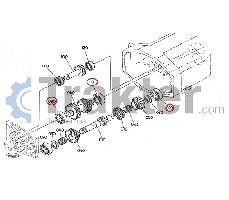 ALBERO CAMBIO CUSCINETTO 64441-22170 34070-22260 08101-06305 OEM