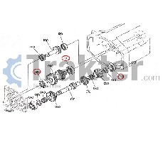 GETRIEBEWELLE KUGELLAGER ORIGINAL KUBOTA 64441-22170 34070-22260 08101-06305