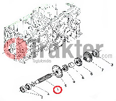 ALBERO SECONDO CAMBIO ORIGINAL KUBOTA h6650-14210 66591-14210 h6650-84210