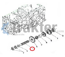 ALBERO SECONDO CAMBIO ORIGINAL KUBOTA h6650-14210 66591-14210 h6650-84210