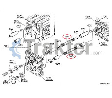 WELLE 4X4 - BEWEGEN ORIGINAL KUBOTA 6A900-13610