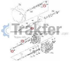 ΑΞΟΝΑΚΙ ΜΠΡΙΖΝΤΕΡΕΚ ΜΟΥΦΑ ORIGINAL KUBOTA 6c040-13663