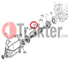 EJES DE CAJA DE CAMBIO 4X4 KUBOTA ORIGINAL 37410-75510