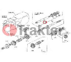 EJE PTO 2 KUBOTA ORIGINAL 37560-88820 37560-88822