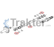 EJE 4X4 KUBOTA ORIGINAL 67955-13710 67955-13712