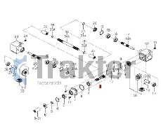 GETRIEBEACHSE LINKS ORIGINAL ISEKI 8663-202-051-00