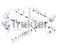 GETRIEBEACHSE LINKS ORIGINAL ISEKI 8663-202-051-00