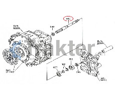 PROPULSOR DE EJE ORIGINAL KUBOTA 6A700-13312 6A700-13313