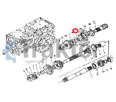 PTO-WELLE BUCHSE ORIGINAL KUBOTA 66611-14730