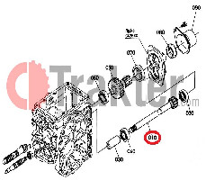 PTO-WELLE UNTEN ORIGINAL KUBOTA 6a372-14510