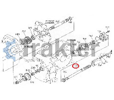 EJE PTO KUBOTA ORIGINAL ta040-23700 ta040-23705