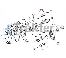 ALBERO CAMBIO 1nd ORIGINAL KUBOTA 6E100-14110