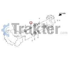 ALBERO CAMBIO 2 INGRANAGGIO 21D-18D ORIGINAL ISEKI 1636-125-001-00
