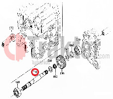 ALBERO CAMBIO 4X4 ORIGINAL KUBOTA 6a700-16114